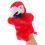 Red Plush Parrot Hand Puppet Soft Material for Home Puppet Performances 5