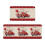 Red Heart Kitchen Rug Set – Anti-Fatigue Runner Mat Pair 1