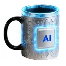 Mug à café en acier inoxydable argenté, conservant la chaleur, 35 cl