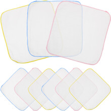 Cotton Towels Square Kerchiefs 9-Pack Soft Absorbent