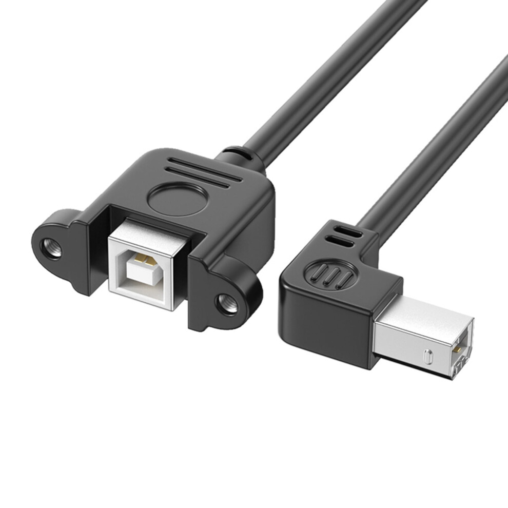 Usb 2.0 Printer Cable Typeb Male To Typeb Female Scanner Cord 480Mbps Speed 90Degree Elbow For Offices And Home Use 9402001206213