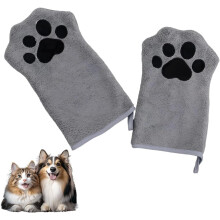 Cat Paw Bathing Towel Coral Fleece Soft Quick-Dry