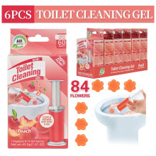 Gel nettoyant pour cuvette de toilettes parfumé aux fleurs, anticalcaire