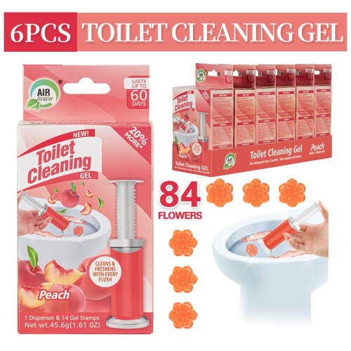 Gel detergente per WC al profumo floreale e anticalcare