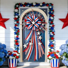 4th of July Door Cover Patriotic Independence Day 1pc