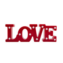 Lettre lumineuse LED LOVE - Décoration de Saint-Valentin