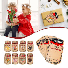 Valentines Day Cards Rustic Brown Kraft 25 Pack