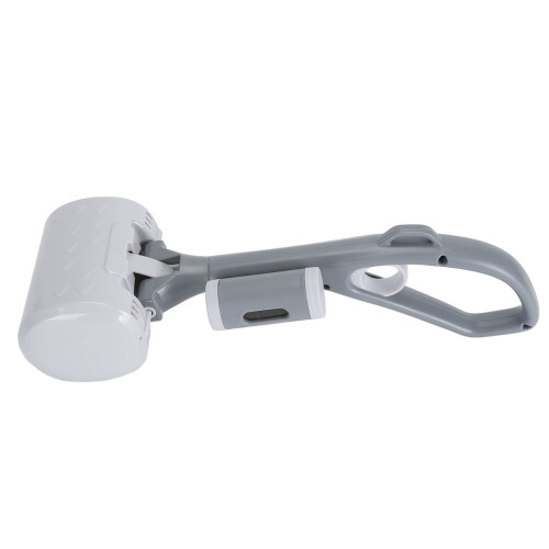 Lightweight Grey Pet Pooper Scooper with Long Handle & Bag Dispenser 2