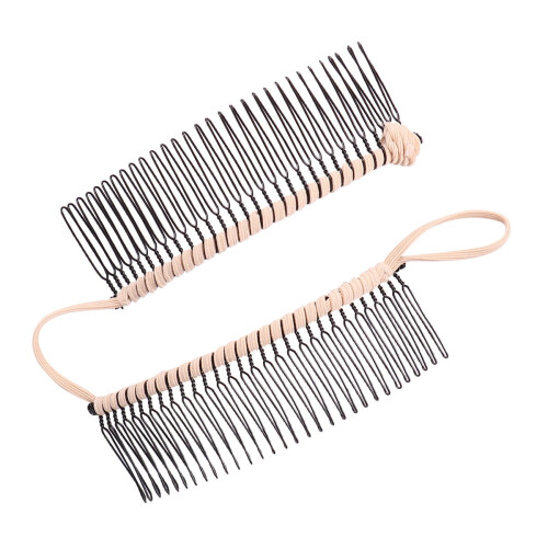 Beige bananenhaarclip voor dik, gestructureerd haar