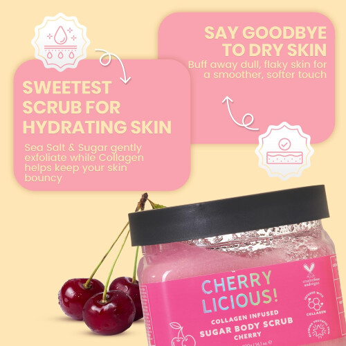 Cherry Licious! Collagen Sugar Body Scrub 400g 1