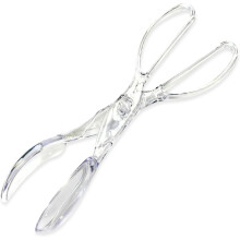 Salad Scissor Tongs Clear 11.25 inch