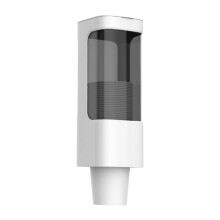 Wall Mounted Paper Cup Dispenser | Pull Type Holds 35-40 Cups | Fits 3oz 5oz Small Disposable Plastic Cups | For Home Office Gym Bathroom Kitchen Use