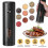USB Rechargeable Electric Pepper Grinder, 6-Setting, LED Light, 110ml, One-Hand Operation – Compatible with Kitchen Essentials 1