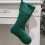 Calza di Natale in velluto verde, 1 pezzo 1