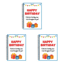 Birthday Gift Card Booklet Organizer – Personalized Greeting Card Album for Party Favors, Celebrations & Memory Keeping