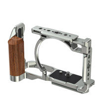 Camera Cage Kit for Nikon ZR,Aluminum Alloy and Wooden Full Camera Cage,Built-in Quick-Release Plate,Versatile Expansion for Creative Freedom