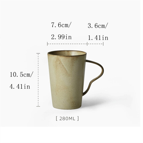 Keramisk kaffekopp til ettermiddagste 350 ml 1