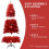 Red PVC Christmas Tree 6FT with 804 Tips 2