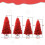 Red PVC Christmas Tree 6FT with 804 Tips 4