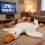 White Goose Plush Toy – Extra Soft Hugging Pillow 74.8 5