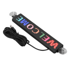 Colorful 12x72 LED Sign Screen Bluetooth APP Control 230x50mm