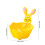 Panier de Pâques avec oreilles de lapin, panier de rangement de bureau 4