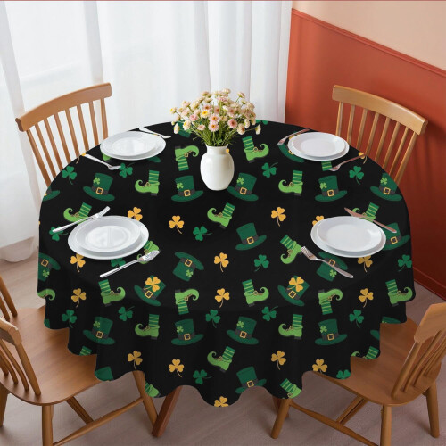 Nappe ronde pour la Saint-Patrick, 152 cm (60 pouces), infroissable