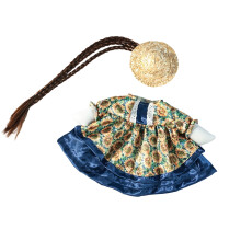 Easter Goose Costume Set for Porch/Lawn Decor – Hat & Skirt with Egg Patterns, Durable Outdoor Fabric