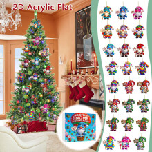Calendar de Advent Gnome 2025 cu 24 de pandantive acrilice