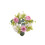 Artificial Rose Candle Holder Wreath Plastic Tray Bohemian 2