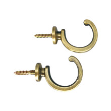 2Pcs Curtain Tieback Hooks Heavy Duty Metal End Tie Back Hooks Curtain Hold Back Hooks