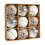 Christmas Ball Ornaments Clear Champagne 9-Pc 1
