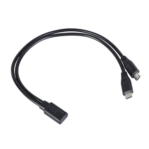 Duálny nabíjací kábel USB-C pre smartfóny a tablety,