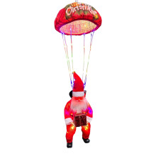 Guirlande lumineuse LED de Noël avec parachute du Père Noël