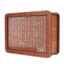 Wooden Money Box With Money Target and Numbers With Counter Crafts Portable Storage Case Money Saving Box for Adults Child