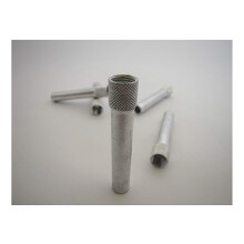 Tige de conduit métallique en aluminium de 6,35 cm (2,5 pouces), paquet de 5
