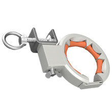 Professional Cable Install Pulley 65mm Large Opening Design Smooth Spindles Roller 330 Degree Rotation Bridge Mounting