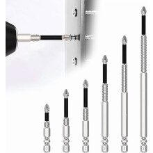High Magnetic Screwdriver Bit Set, Anti-Slip Electric Screwdriver Set Compatible with 25/50/65/70/75/90/100/120/150mm Bits