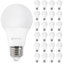Ampoules A19 blanc neutre 4000K 8,5W 800LM culot E26 (lot de 24)