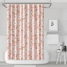 Sprchový závěs Pioneer Flower s květinovým vzorem 72x72 palců s 12"