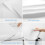 Serviette de plage bleu roi à rayures blanches extra large 30x60 7
