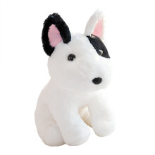 Coussin en peluche Bull Terrier tout doux - Adorable coussin en peluche réaliste en forme de chien, idéal pour la décoration intérieure et comme