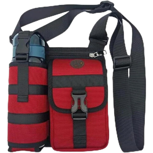 Bolsa de ombro Prevalentn, com porta-garrafa, ideal para exercícios e passeios.