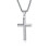 Colier cruce din argint 925 cu zirconiu 1