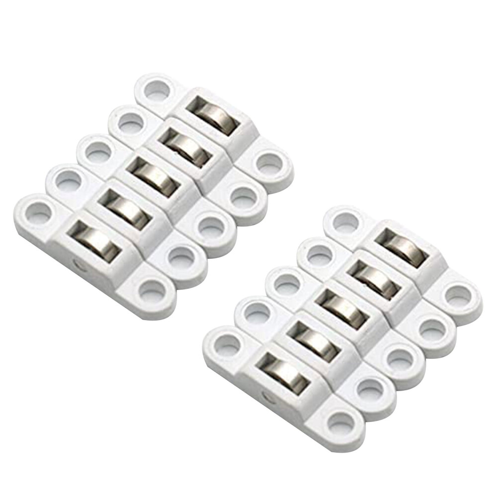 10Pcs Sliding Door Roller Cabinet Coppers Caster Wheel Pulley For Wardrobe Furniture Door Window Accessories Width 7.5Mm 9405492142107