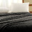 Polyester Nylon Throw Blanket 150 x 100 cm Dark Grey 1 Piece 4