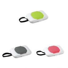 Refillable Wipe Dispenser & Storage Box – Reusable, See-Through, for Baby Wipes, Blankets, Yarn, Travel; Compatible with Standard Wipes