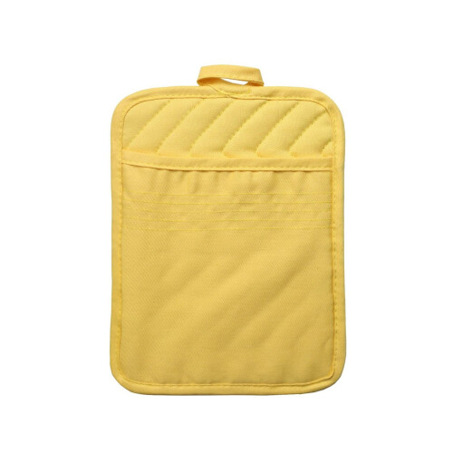 Agarradera de bolsillo de algodón negro de 7x9 pulgadas, 1 pieza