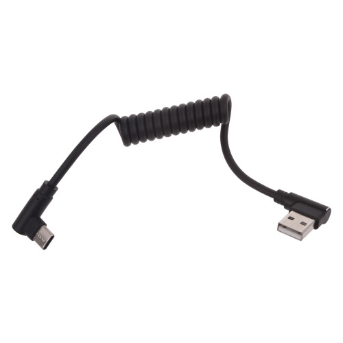 Καλώδιο USB σε Type C με περιέλιξη 90 μοιρών, καλώδιο USB σε USB C με δυνατότητα κλιμάκωσης