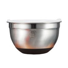 UPOUART1Pc Bol à fruits en acier inoxydable avec fond et couvercle antidérapants en silicone